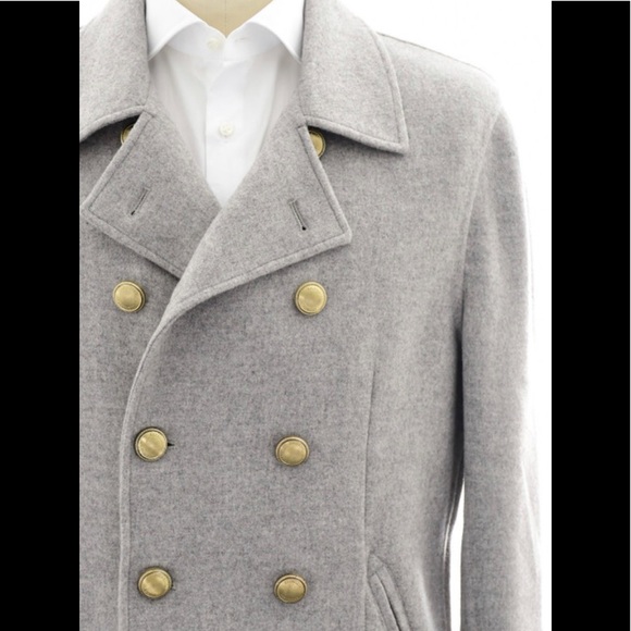 BRUNELLO CUCINELLI GREY COAT SIZE 50/L - Picture 2 of 13